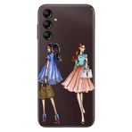 Senada Galaxy A54 İle Uyumlu Kılıf Silikon Desenli Resimli Uv Kapak Fashion Miss