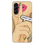 Senada Galaxy A56 5G A566B İle Uyumlu Kılıf Figürlü Coloring Silikon Kapak Shut Up