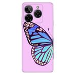 Senada General Mobile ERA 50 ile Uyumlu Kılıf Desenli Baskılı Silikon Butterfly