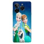 Senada General Mobile ERA 50 ile Uyumlu Kılıf Desenli Baskılı Silikon ElsaAnnaOlaf