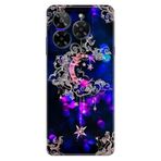 Senada General Mobile Era 50 İle Uyumlu Kılıf Telefon İle Uyumlu Kılıfı Era50 Baskılı Ayyıldız Neon Mandala