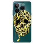 Senada General Mobile Era 50 İle Uyumlu Kılıf Telefon İle Uyumlu Kılıfı Era50 Baskılı İskelet Caution