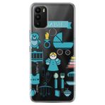 Senada General Mobile Gm 21 Plus Uyumlu İle Uyumlu Kılıf 0.4Mm Lazer Kesim Silikon Kapak Mavi Bebek