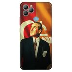 Senada General Mobile Gm 22 / Gm 22S İle Uyumlu Kılıf 0.4Mm Lazer Kesim Silikon Kapak Gs Mustafa Kemal