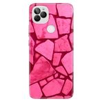 Senada General Mobile Gm 22 / Gm 22S İle Uyumlu Kılıf Silikon Desenli Tam Koruma Resimli Pembe Beton