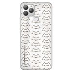 Senada General Mobile Gm 22 Plus İle Uyumlu Kılıf 0.4Mm Lazer Kesim Silikon Stok:Kedi Çizgi
