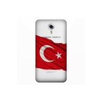 Senada General Mobile Gm 5 Plus İle Uyumlu Kılıf 0.4Mm Lazer Kesim Silikon Kapak Al Bayrak