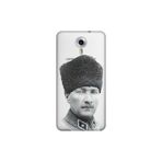 Senada General Mobile Gm 5 Plus İle Uyumlu Kılıf 0.4Mm Lazer Kesim Silikon Kapak Atatürk Paşa