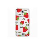 Senada General Mobile Gm 5 Plus İle Uyumlu Kılıf 0.4Mm Lazer Kesim Silikon Kapak Çilek Berry