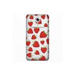 Senada General Mobile Gm 5 Plus İle Uyumlu Kılıf 0.4Mm Lazer Kesim Silikon Kapak Çilek Motif