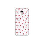 Senada General Mobile Gm 5 Plus İle Uyumlu Kılıf 0.4Mm Lazer Kesim Silikon Kapak Çilek