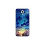 Senada General Mobile Gm 5 Plus İle Uyumlu Kılıf 0.4Mm Lazer Kesim Silikon Kapak Cloud City