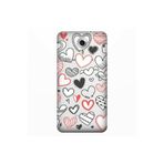 Senada General Mobile Gm 5 Plus İle Uyumlu Kılıf 0.4Mm Lazer Kesim Silikon Kapak Desenli Kalpler