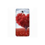Senada General Mobile Gm 5 Plus İle Uyumlu Kılıf 0.4Mm Lazer Kesim Silikon Kapak Kalp Gölgesi