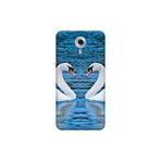 Senada General Mobile Gm 5 Plus İle Uyumlu Kılıf 0.4Mm Lazer Kesim Silikon Kapak Kuğu,Color1271