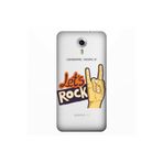 Senada General Mobile Gm 5 Plus İle Uyumlu Kılıf 0.4Mm Lazer Kesim Silikon Kapak Lets Rock
