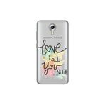 Senada General Mobile Gm 5 Plus İle Uyumlu Kılıf 0.4Mm Lazer Kesim Silikon Kapak Love Is All