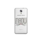 Senada General Mobile Gm 5 Plus İle Uyumlu Kılıf 0.4Mm Lazer Kesim Silikon Kapak Meow