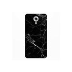 Senada General Mobile Gm 5 Plus İle Uyumlu Kılıf 0.4Mm Lazer Kesim Silikon Kapak Mermer Siyah Uyumlu