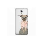 Senada General Mobile Gm 5 Plus İle Uyumlu Kılıf 0.4Mm Lazer Kesim Silikon Kapak Miss.Pug