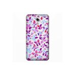 Senada General Mobile Gm 5 Plus İle Uyumlu Kılıf 0.4Mm Lazer Kesim Silikon Kapak Mor Kelebek