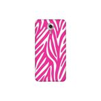 Senada General Mobile Gm 5 Plus İle Uyumlu Kılıf 0.4Mm Lazer Kesim Silikon Kapak Pembe Zebra