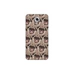 Senada General Mobile Gm 5 Plus İle Uyumlu Kılıf 0.4Mm Lazer Kesim Silikon Kapak Pug Pug Köpek