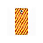 Senada General Mobile Gm 5 Plus İle Uyumlu Kılıf 0.4Mm Lazer Kesim Silikon Kapak Sarı Kırmızı