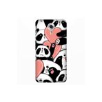 Senada General Mobile Gm 5 Plus İle Uyumlu Kılıf 0.4Mm Lazer Kesim Silikon Kapak Sevimli Panda