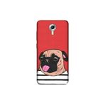 Senada General Mobile Gm 5 Plus İle Uyumlu Kılıf 0.4Mm Lazer Kesim Silikon Kapak Uyuşuk Pug