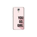 Senada General Mobile Gm 5 Plus İle Uyumlu Kılıf 0.4Mm Lazer Kesim Silikon Kapak You Go Girl