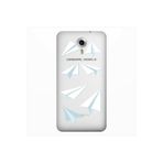 Senada General Mobile Gm 5 Plus İle Uyumlu Kılıf 0.4Mm Uyumlu Lazer Kesim Silikon Kapak Kağıt Uçak