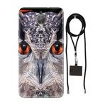 Senada General Mobile Gm 5 Plus İle Uyumlu Kılıf Baykuş 212 Silikon İpli Boyun Askı Aparatlı