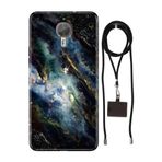 Senada General Mobile Gm 5 Plus İle Uyumlu Kılıf Karanlık Silikon İpli Boyun Askı Aparatlı