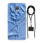 Senada General Mobile Gm 5 Plus İle Uyumlu Kılıf Sanatsal Silikon İpli Boyun Askı Aparatlı