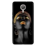 Senada General Mobile Gm 5 Plus İle Uyumlu Kılıf Silikon Desenli Tam Koruma Resimli Afrikalı Kız