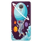 Senada General Mobile Gm 5 Plus İle Uyumlu Kılıf Silikon Desenli Tam Koruma Resimli Astronot