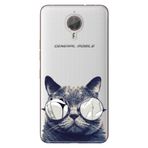 Senada General Mobile Gm 5 Plus İle Uyumlu Kılıf Silikon Desenli Tam Koruma Resimli Cix Kedi