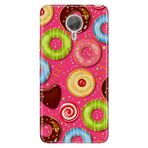 Senada General Mobile Gm 5 Plus İle Uyumlu Kılıf Silikon Desenli Tam Koruma Resimli Donut