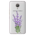 Senada General Mobile Gm 5 Plus İle Uyumlu Kılıf Silikon Desenli Tam Koruma Resimli Lavanta