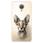 Senada General Mobile Gm 5 Plus İle Uyumlu Kılıf Silikon Desenli Tam Koruma Resimli Sfenks Kedi