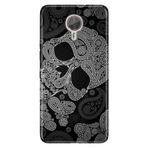 Senada General Mobile Gm 5 Plus İle Uyumlu Kılıf Silikon Desenli Tam Koruma Resimli Skuller