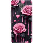 Senada General Mobile Gm 5 Plus Kılıf Desenli Baskılı Tpu Rubber Kapak Akan Güller - 001-Renkli
