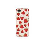 Senada General Mobile Gm 9 Pro İle Uyumlu Kılıf 0.4Mm Lazer Kesim Silikon Kapak Çilek Motif