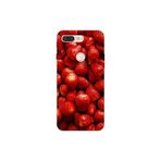 Senada General Mobile Gm 9 Pro İle Uyumlu Kılıf 0.4Mm Lazer Kesim Silikon Kapak Çilekler