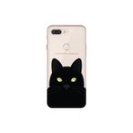 Senada General Mobile Gm 9 Pro İle Uyumlu Kılıf 0.4Mm Lazer Kesim Silikon Kapak Kara Kedi