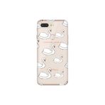 Senada General Mobile Gm 9 Pro İle Uyumlu Kılıf 0.4Mm Lazer Kesim Silikon Kapak Kuğu