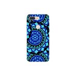 Senada General Mobile Gm 9 Pro İle Uyumlu Kılıf 0.4Mm Lazer Kesim Silikon Kapak Mavi Mandala