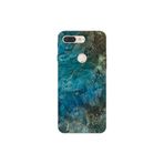 Senada General Mobile Gm 9 Pro İle Uyumlu Kılıf 0.4Mm Lazer Kesim Silikon Kapak Mavi Mermer