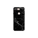 Senada General Mobile Gm 9 Pro İle Uyumlu Kılıf 0.4Mm Lazer Kesim Silikon Kapak Mermer Siyah
